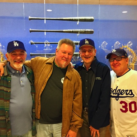 Hanging at Dodger Game with 3 trumpet greats...Larry Williams, Mike Cichowicz, Jerry Hey